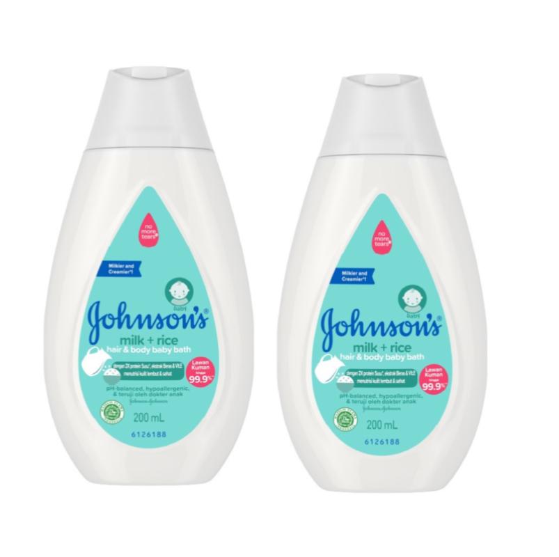 Johnson Baby Milk Rice Hair & Body Baby Bath Thumbnail