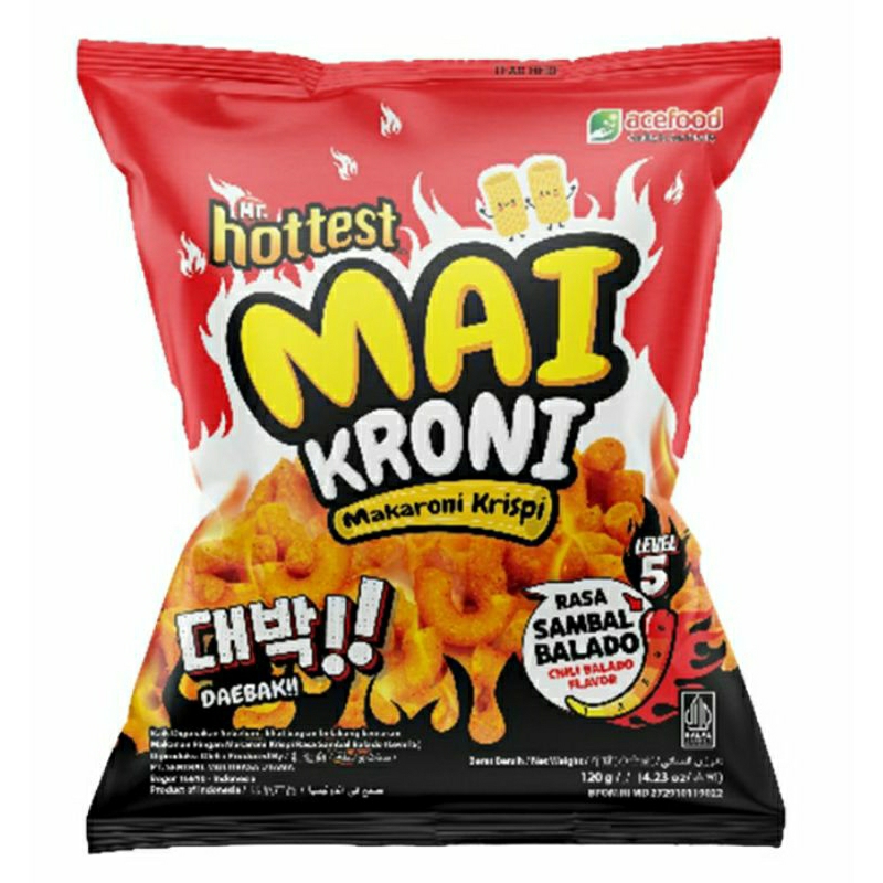 Mr. Hottest Maikroni Makaroni Krispi Chili Balado Level 5